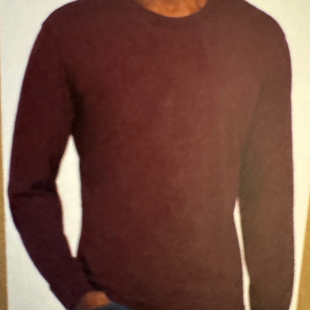 Eddie‎ Bauer Men's XXL Crew Neck T-Shirt Burgundy
